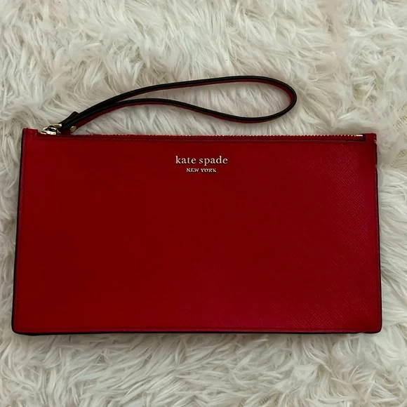 Kate Spade New York Red Wristlet - Picture 1 of 4